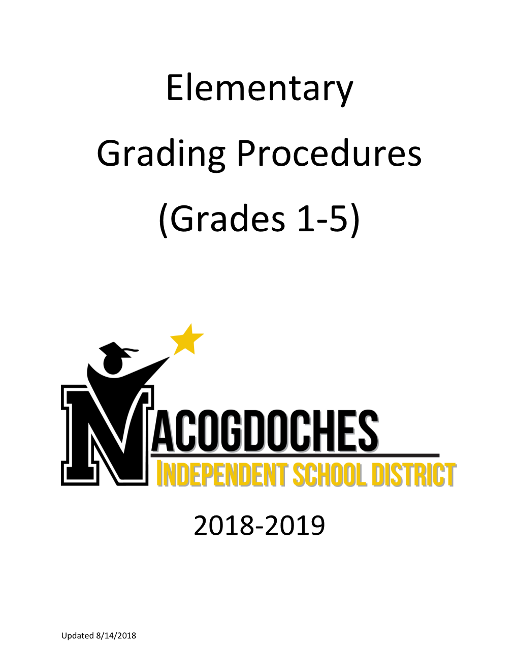 Elementary Grading Procedures (Grades 1-5)