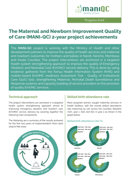 MANI-QC 2 Year Project Achievements 2021