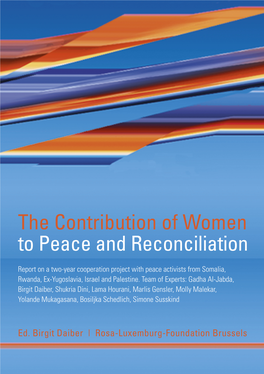 The Contribution of Women to Peace and Reconciliation