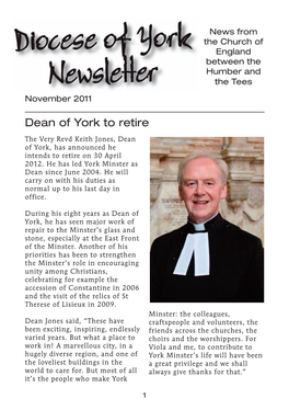 Dean of York to Retire