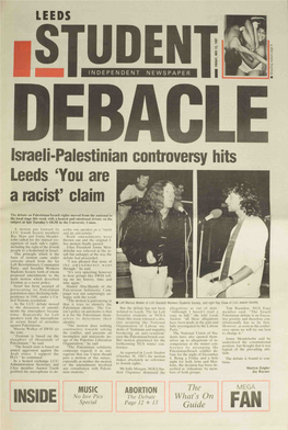 Israeli-Palestinian Controversy Hits Leeds 'You Are a Racist' Claim