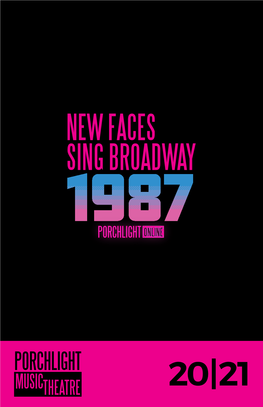20|21 New Faces Sing Broadway