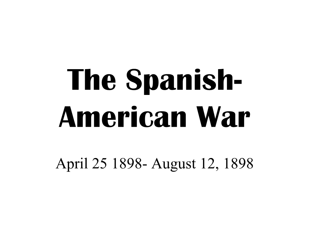 The Spanish-American