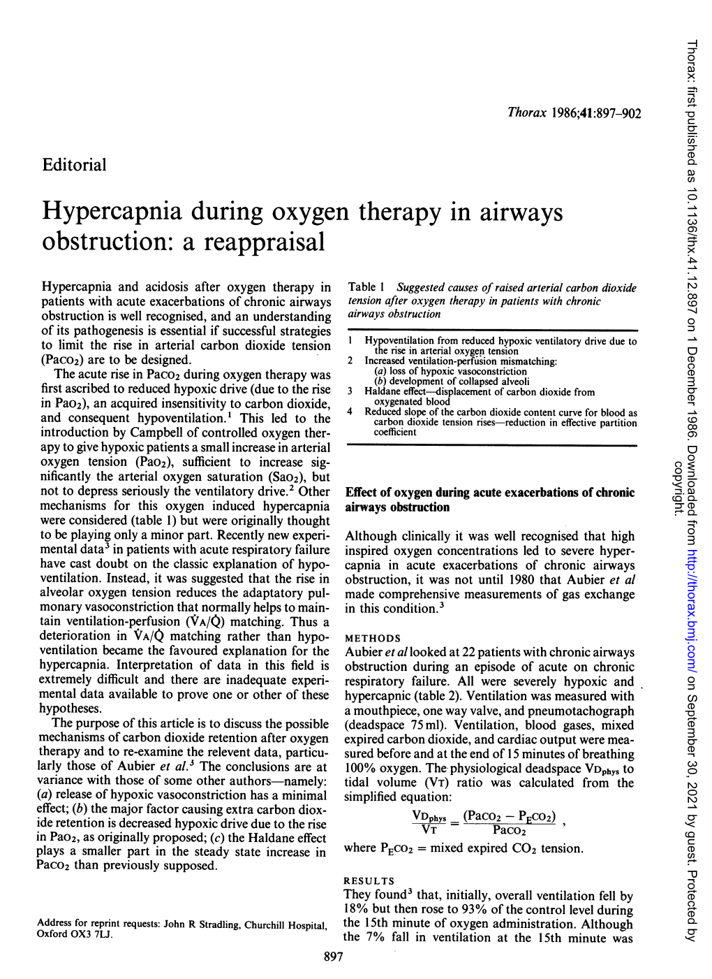 Hypercapnia During Oxygen Therapy in Airways Obstruction: a Reappraisal