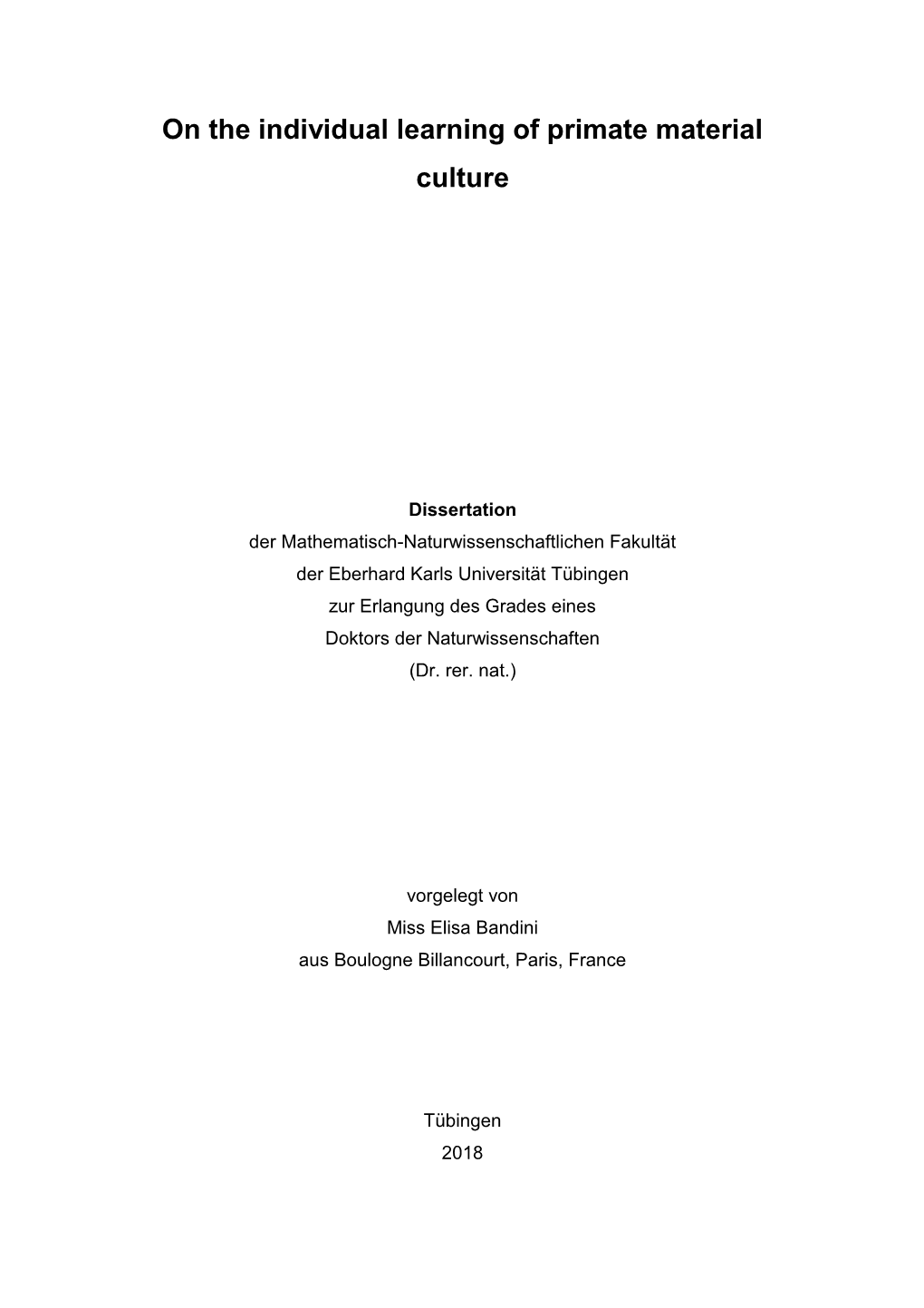 Titel Der Dissertation