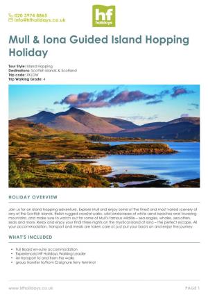 Mull & Iona Guided Island Hopping Holiday