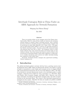 Interbank Contagion Risk in China Under an ABM Approach for Network Formation
