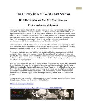 The History of NBC West Coast Studios
