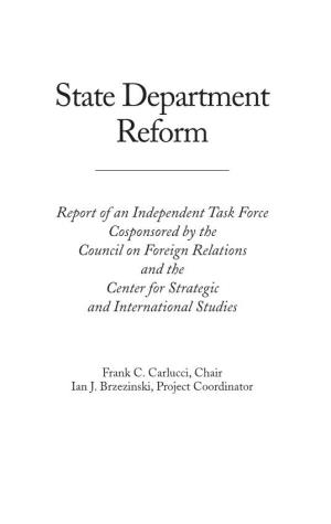 State Department Reform