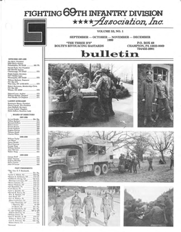 The Fighting 69Th Infantry Division Association, Inc. Vol. 53 No. 1 Sep