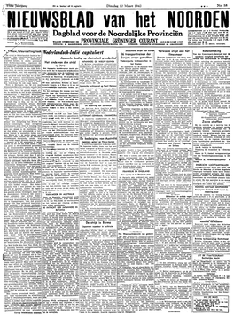 Nieuwsblad Van Het Noorden Dinsdag 10 Maart 1942 2 STAD EN PROVINCIE STEDUM