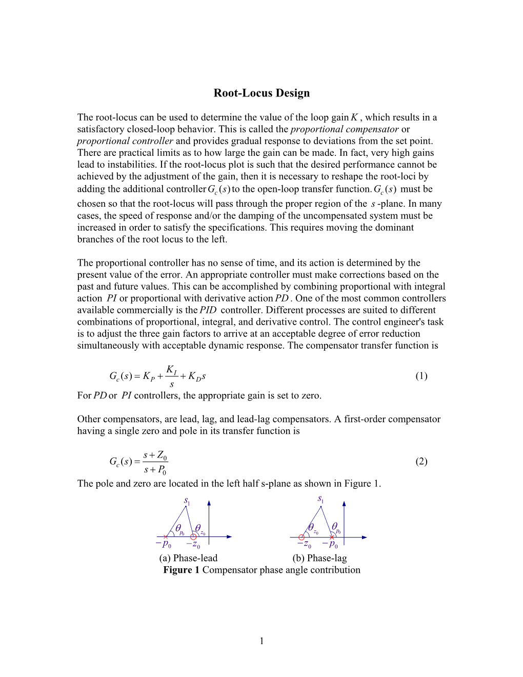 Root-Locus Analysis and Design