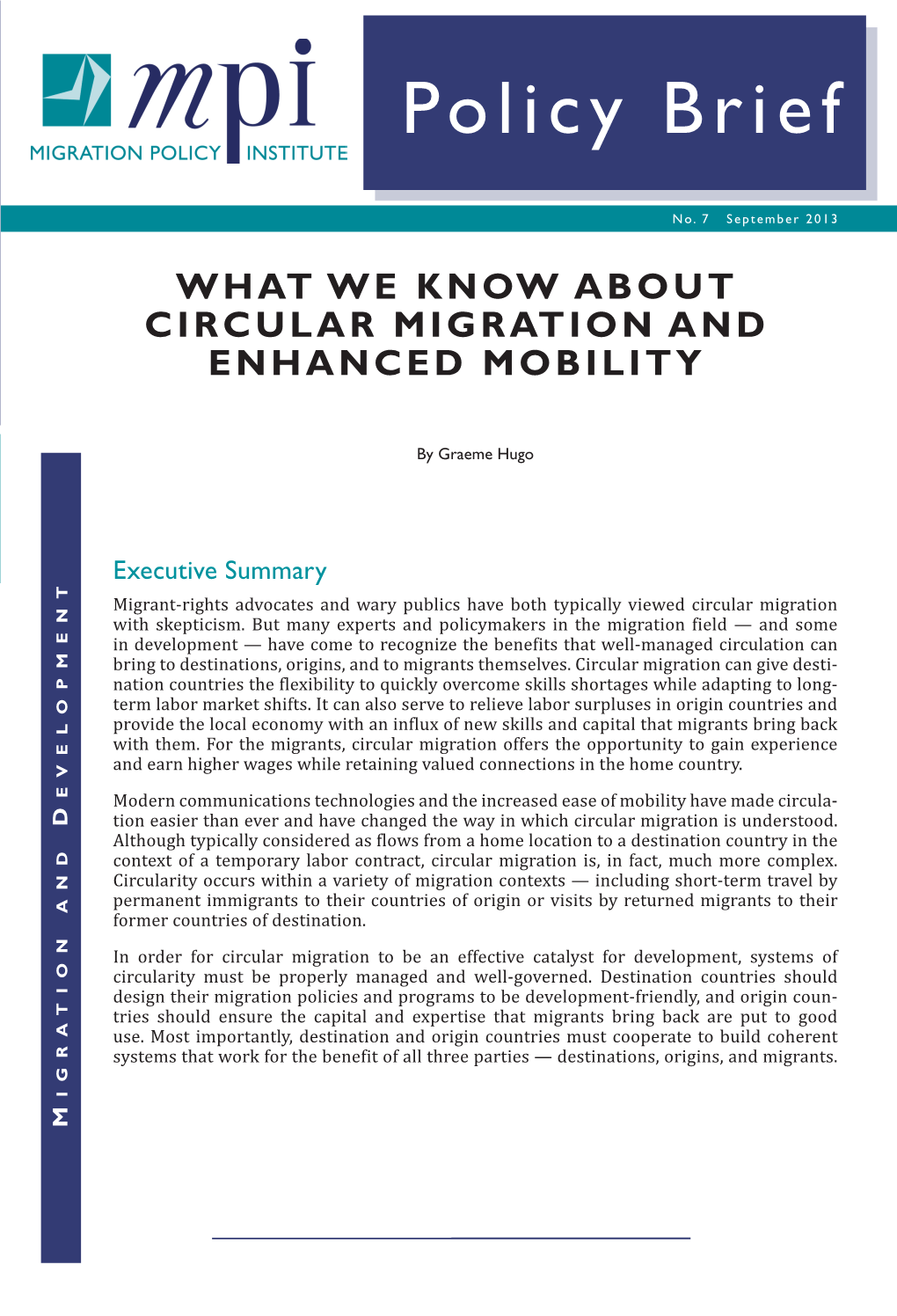 What We Know About Circular Migration and Enhanced Mobility
