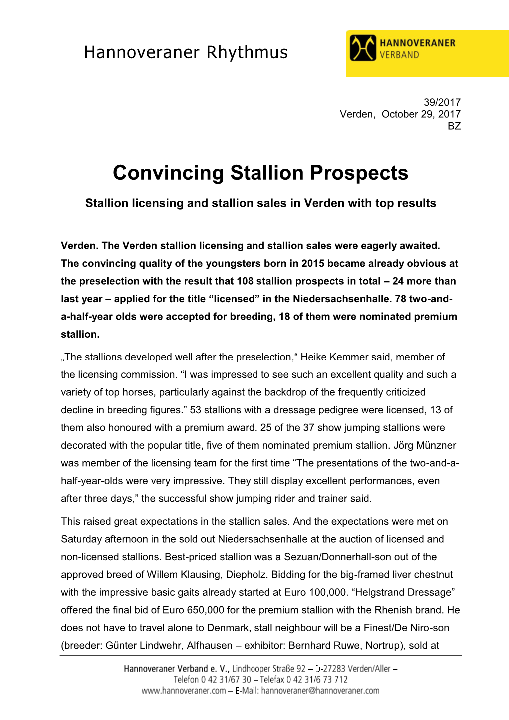 PR 39-2017 Stallion Licensing