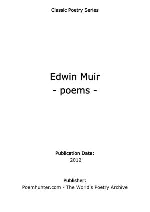 Edwin Muir - Poems