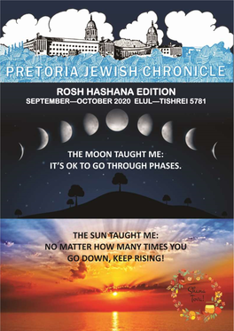 September / October 2020 1 Pretoria Jewish Chronicle