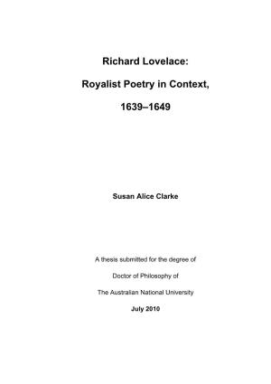 Richard Lovelace