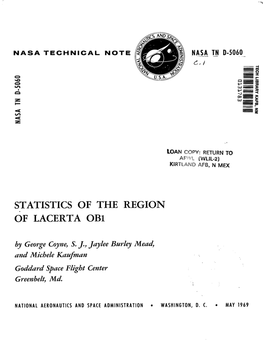 Statistics of the Region of Lacerta Ob1
