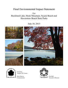 Rockland Lake State Park Master Plan Environmental Impact Statement