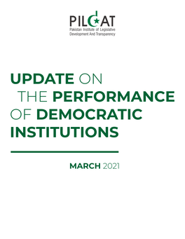 Update on the Performance of Democratic Institutions