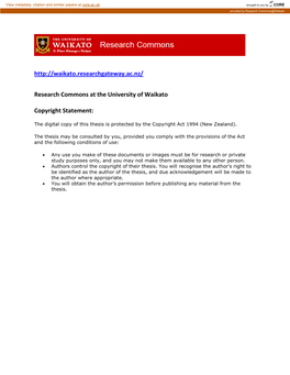 A Māori Perspective of Whānau and Childrearing in the 21St Century Case Study Colleen Morehu