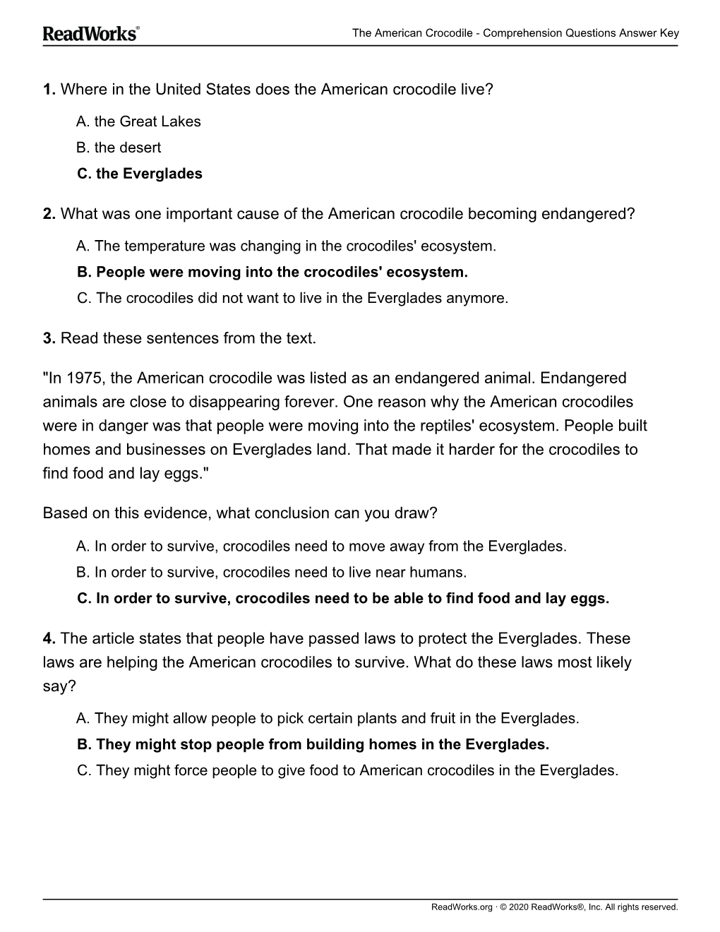 2. What Was One Important Cause of the American Crocodile Becoming Endangered?