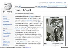 Wikipedia/Howard Cosell