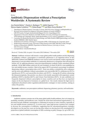 Antibiotic Dispensation Without a Prescription Worldwide: a Systematic Review
