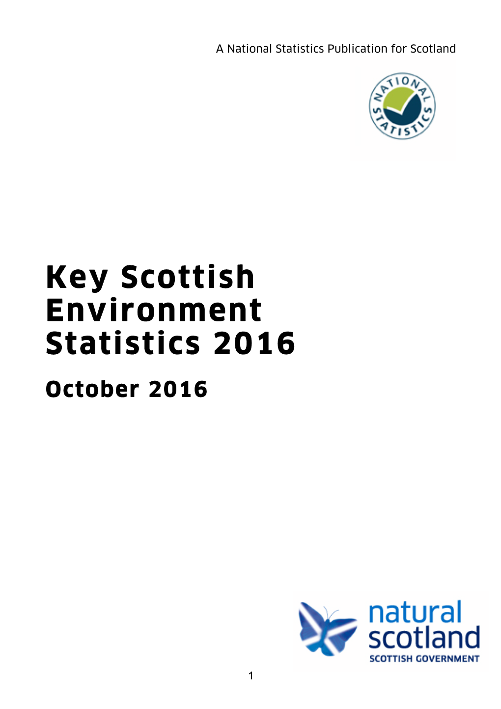 Key Scottish Environment: Statistics 2016