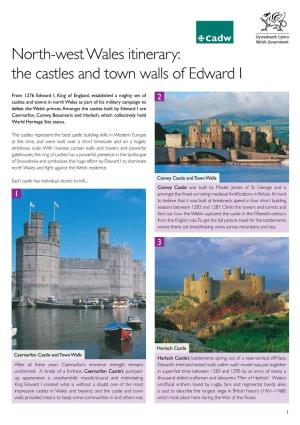 North-West Wales Itinerary: the Castles and Town Walls of Edward I