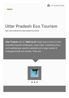 Uttar Pradesh Eco Tourism