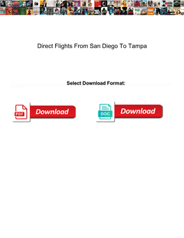 Direct Flights from San Diego to Tampa