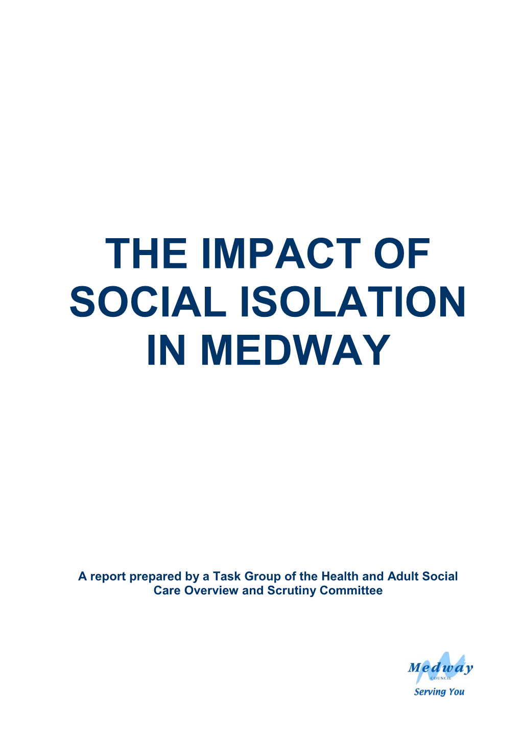 Download Social Isolation Report