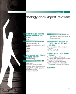 Ego Psychology and Object Relations