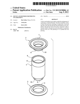 (19) United States (12) Patent Application Publication (10) Pub