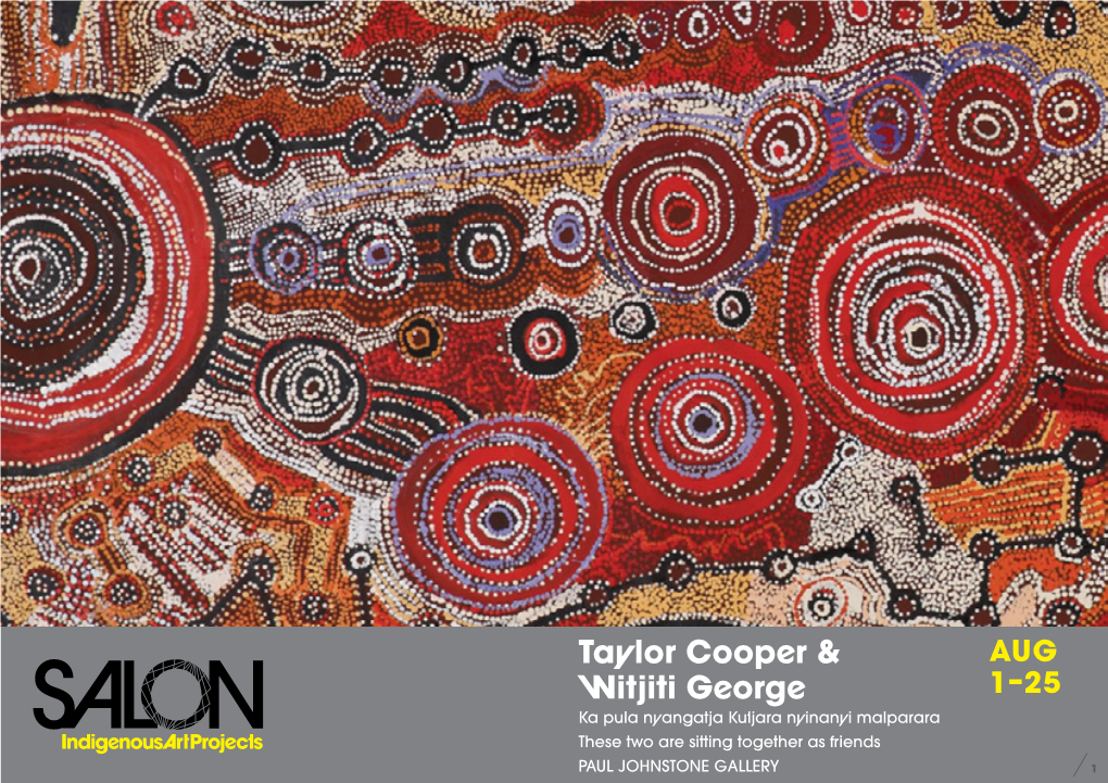 Taylor Cooper & Witjiti George