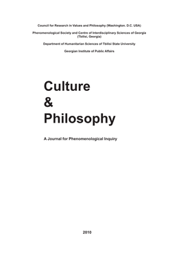 Culture & Philosophy