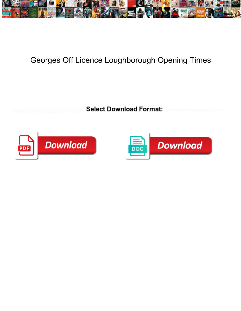 Georges Off Licence Loughborough Opening Times