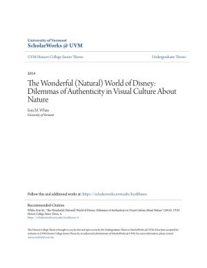 World of Disney: Dilemmas of Authenticity in Visual Culture About Nature Erin M