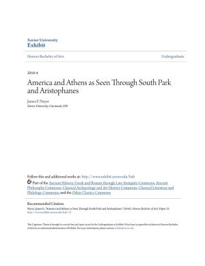 America and Athens As Seen Through South Park and Aristophanes James F