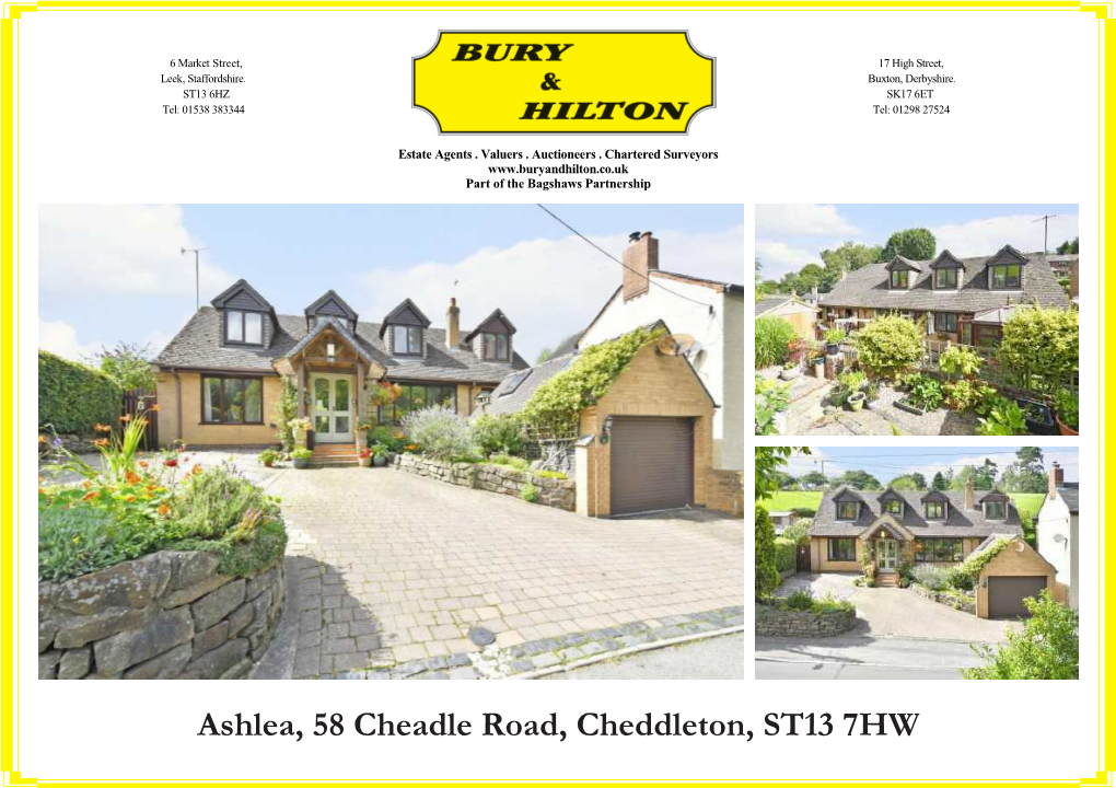 Ashlea, 58 Cheadle Road, Cheddleton, ST13 7HW