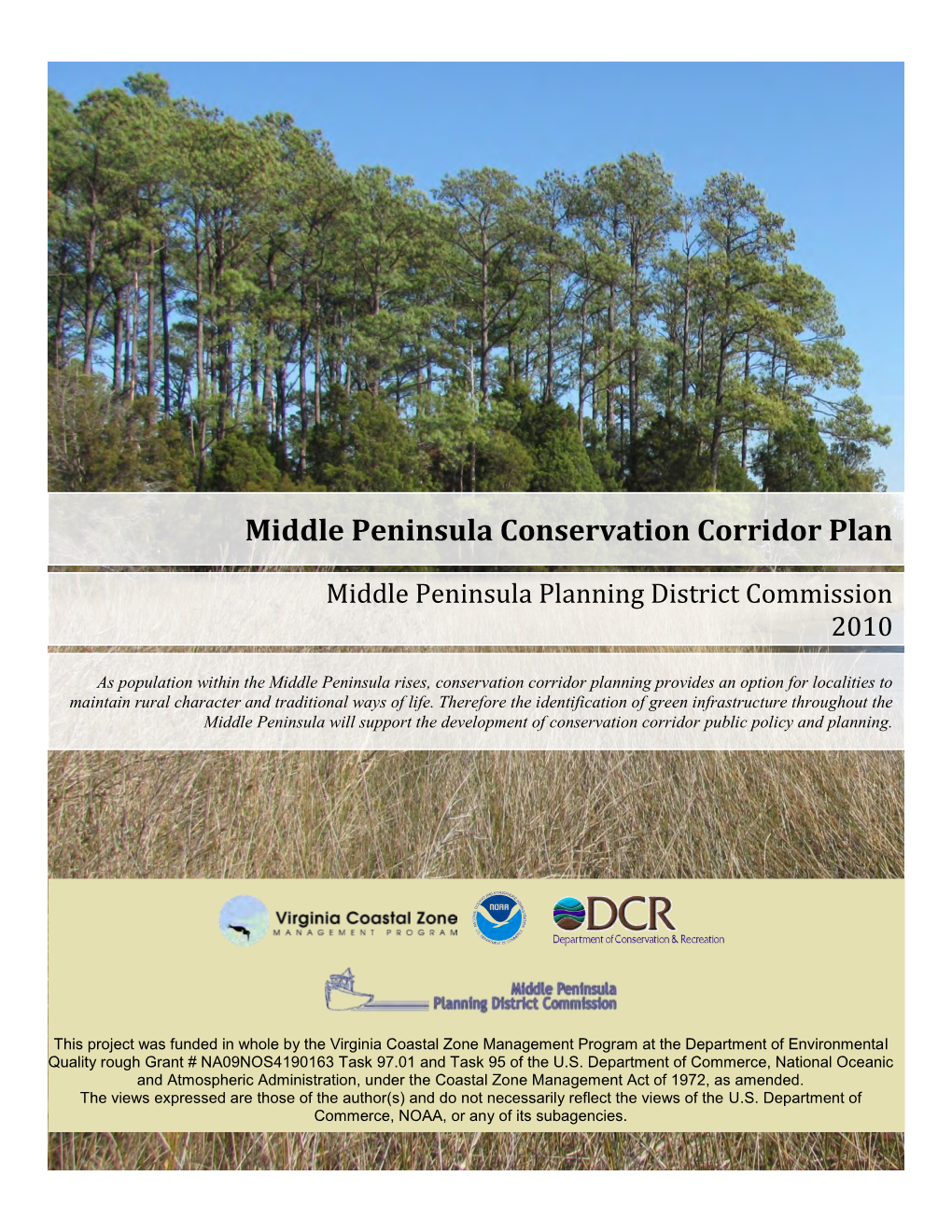 Middle Peninsula Conservation Corridor Plan