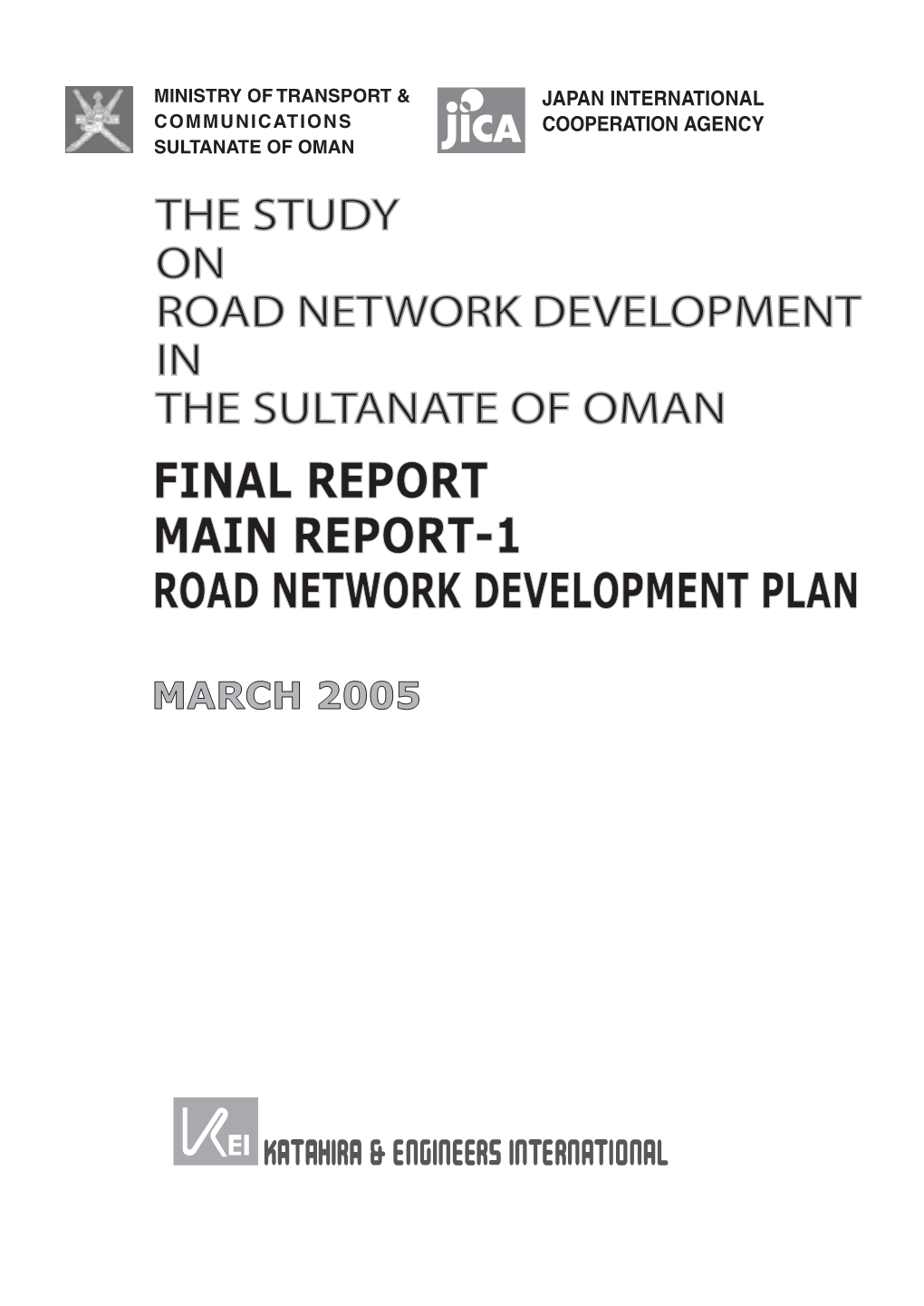 Final Report Main Report-1 Road Network Development