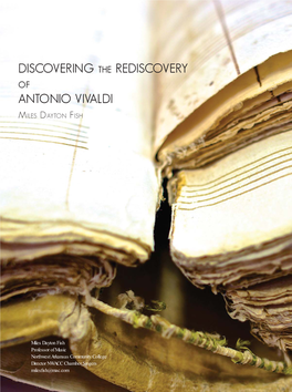 Discovering the Rediscovery of Antonio Vivaldi