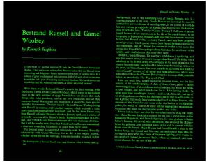 Bertrand Russell and Gamel Woolsey