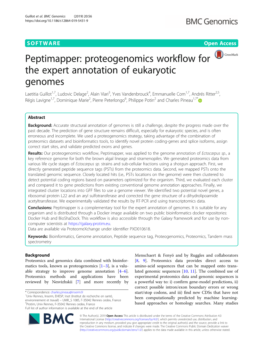 Proteogenomics Workflow for the Expert Annotation