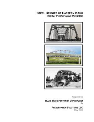 STEEL BRIDGES of EASTERN IDAHO ITD Key #12479/Project #A012(479)