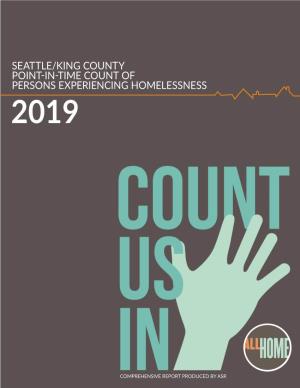 Seattle/King County Point-In-Time Count of Persons Experiencing Homelessness 2019