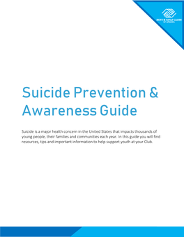 Suicide Prevention & Awareness Guide