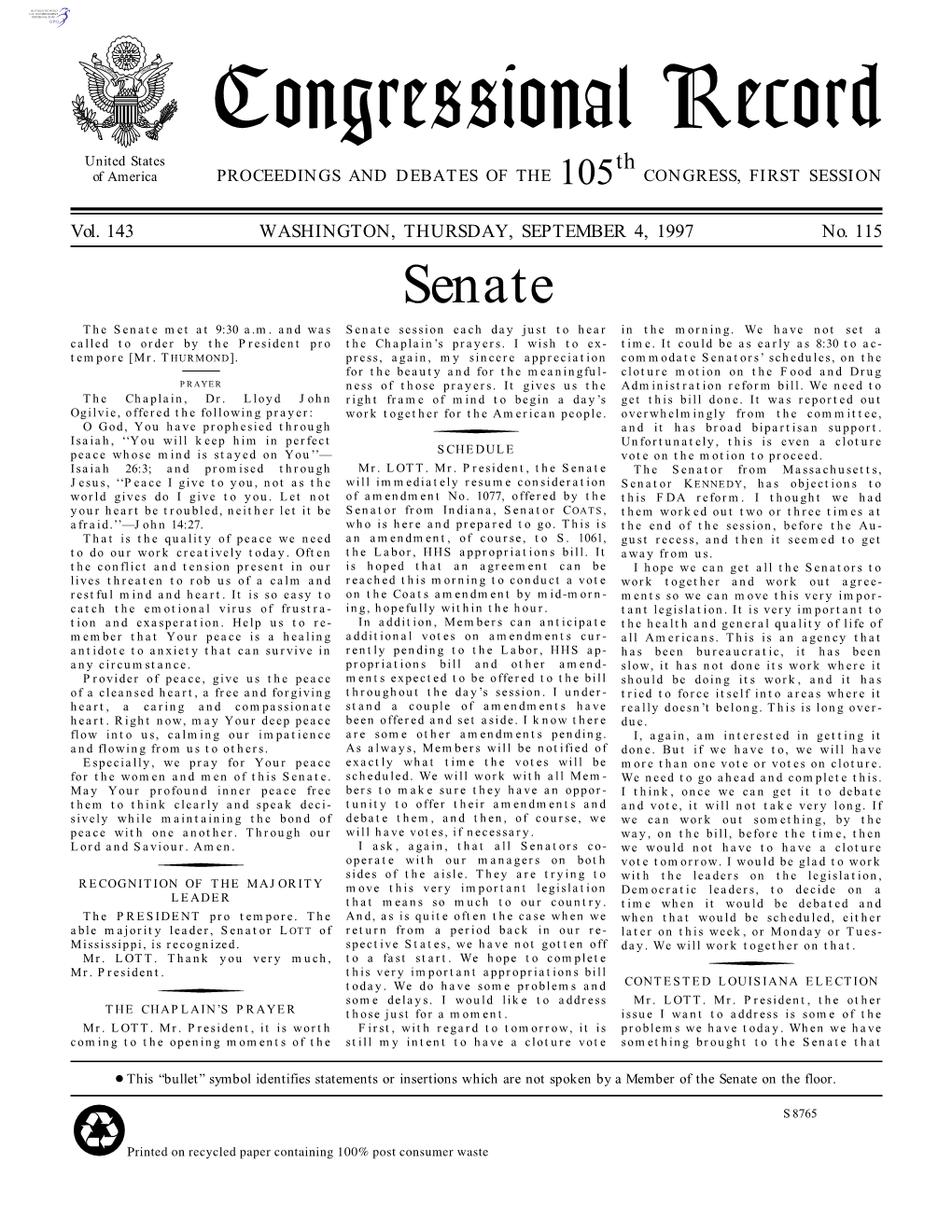 Senate Section